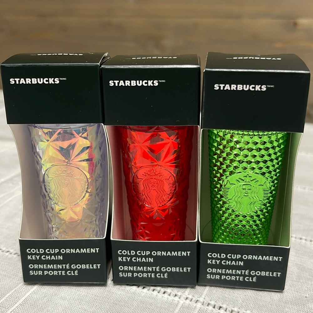 Starbucks ornament key chains